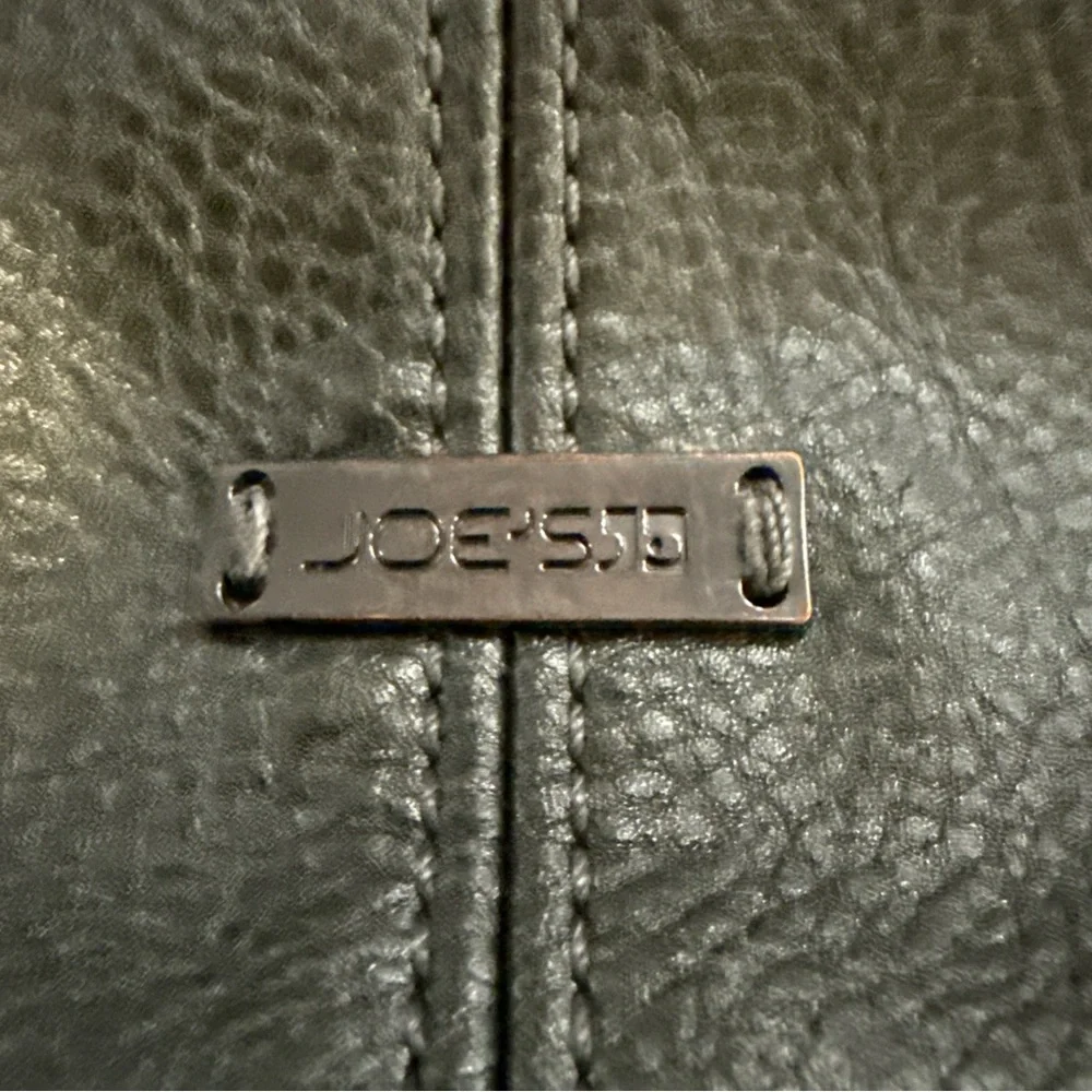 Joe Jeans Stylish Gray Leather Shoulder‎ Bag